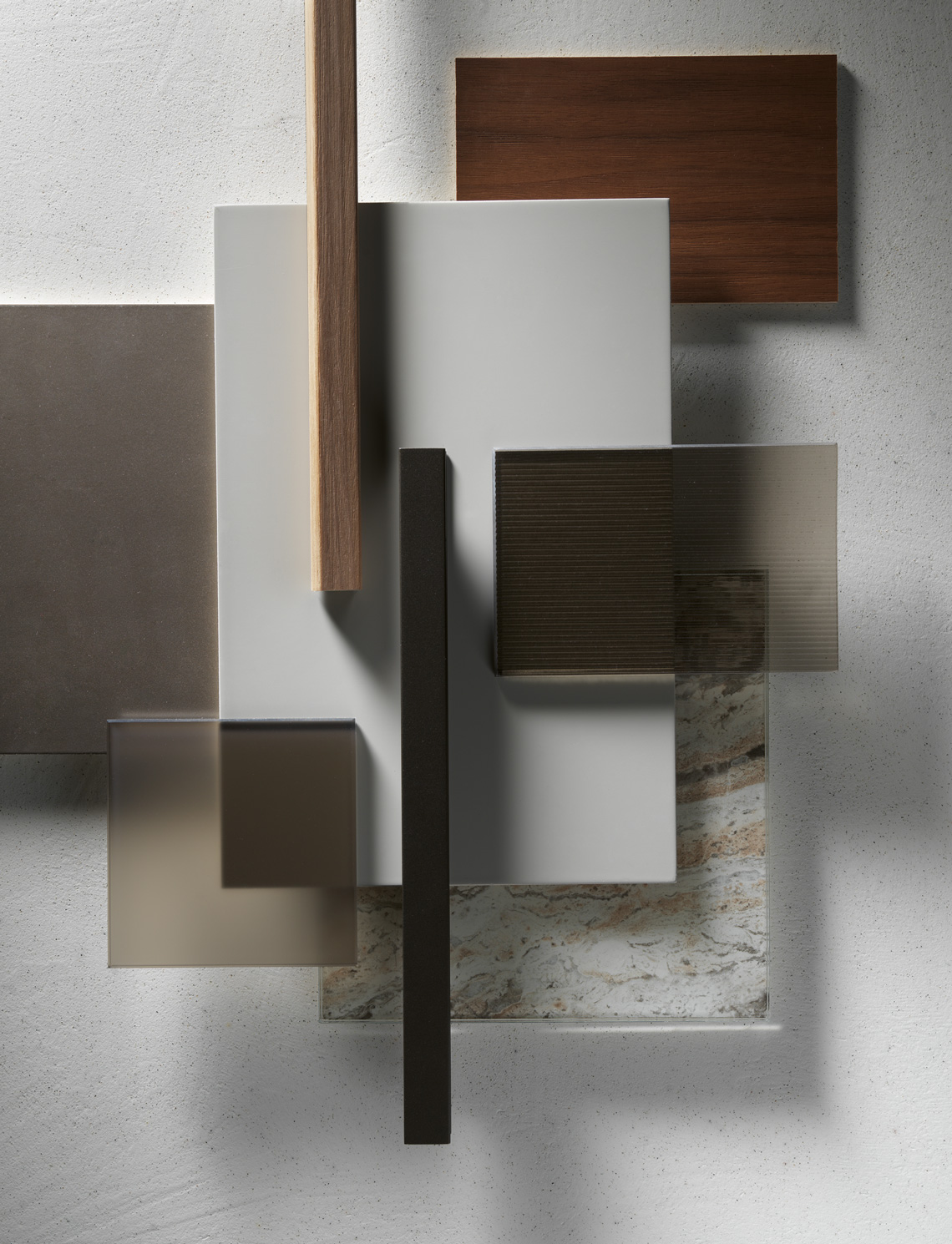 Barausse moodboard lacquered silk grey