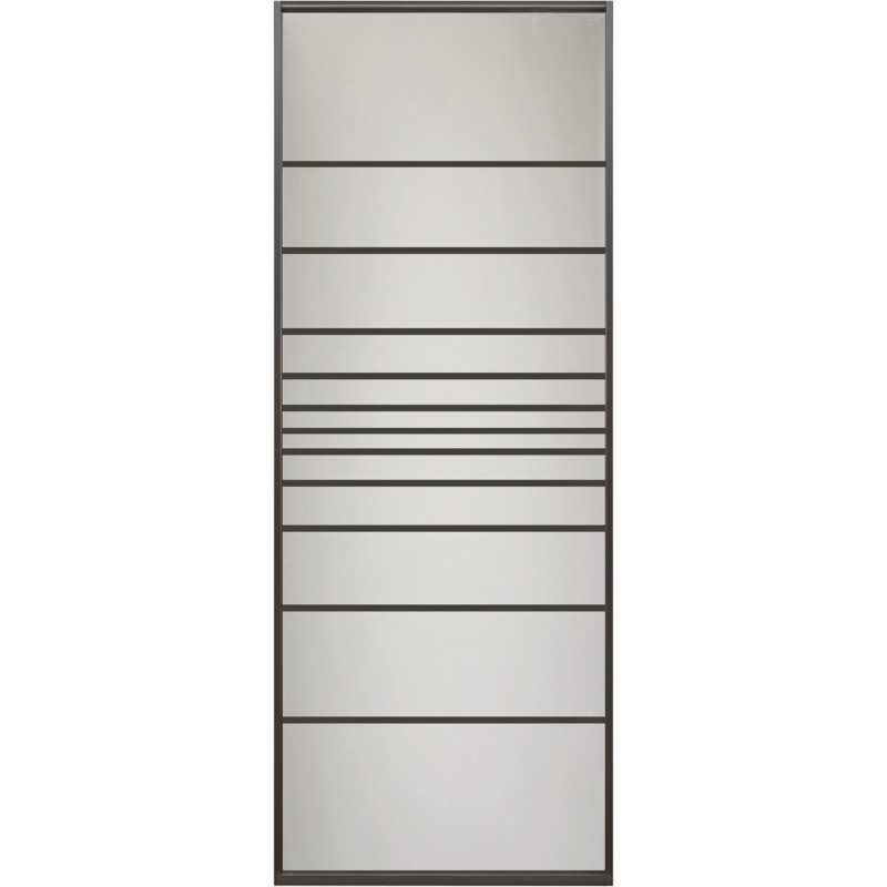 Aluminium glass door with an integrated handle